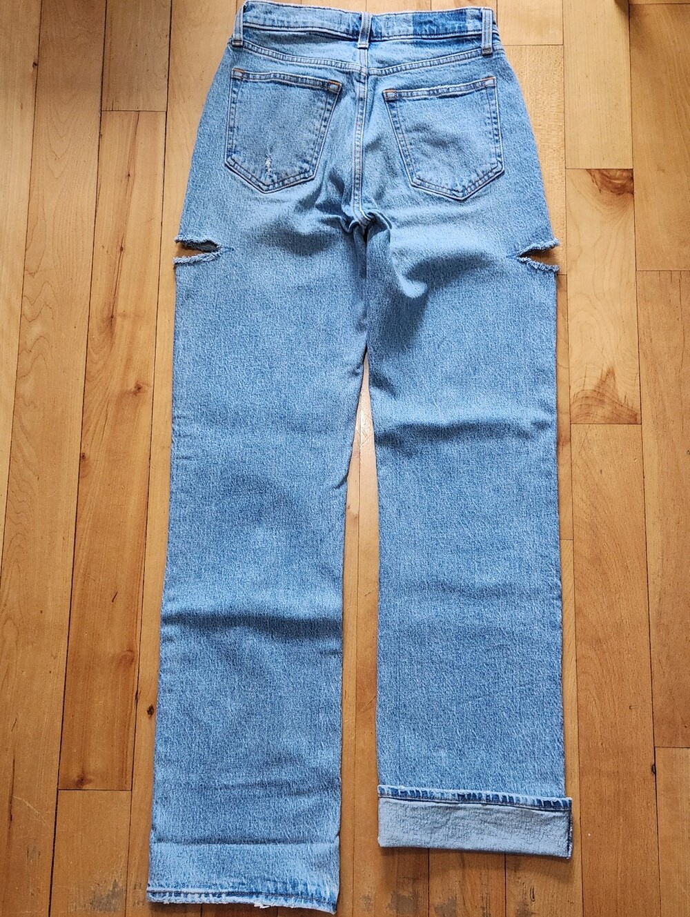 Abercrombie The 90s Baggy Low Rise Jean - 24 Long - Picture 9 of 12